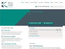 Tablet Screenshot of kellylegal.com.au